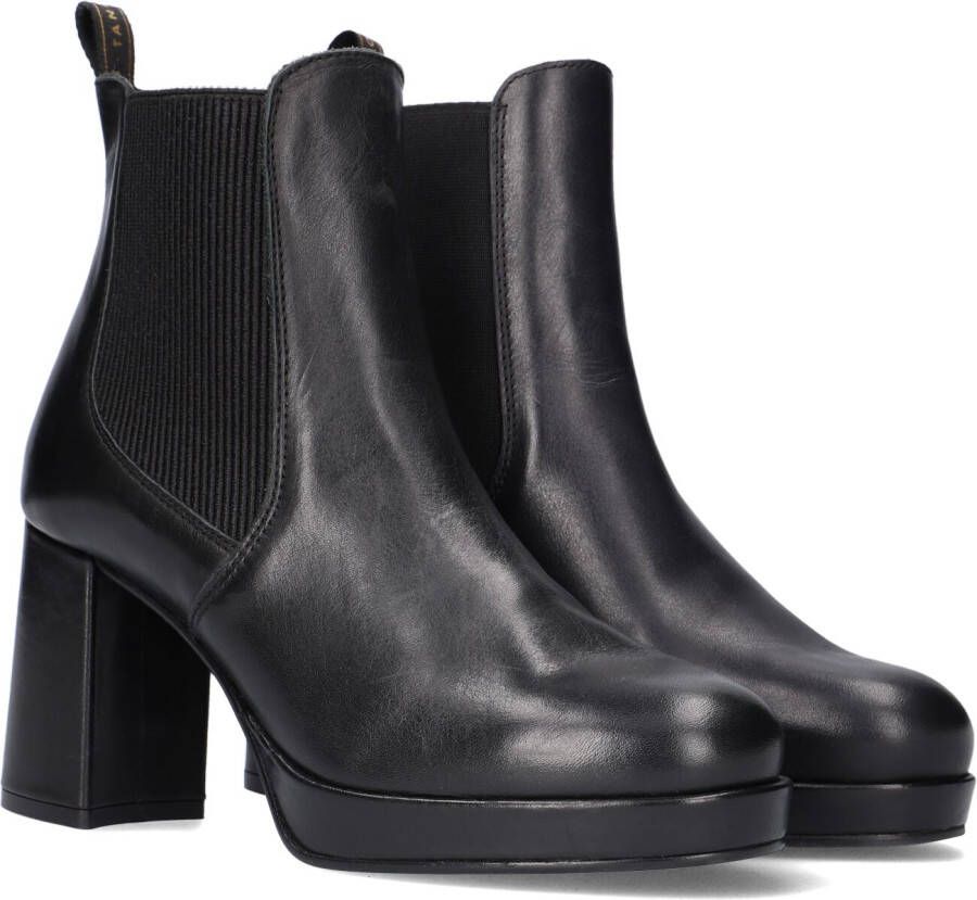 Tango | Nadine 4 a black leather cheslea boot black sole