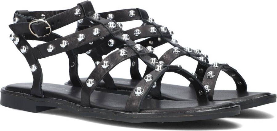 Tango | Mila 32 b black straps sandal studs black sole+studs