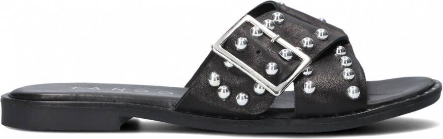 Tango | Mila 31 b black studs cross slipper black sole