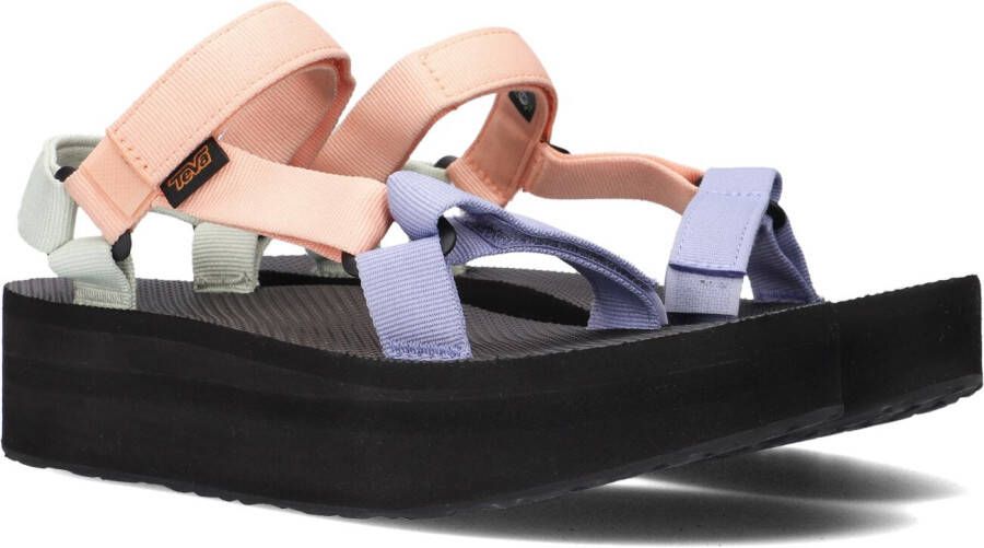 Teva Stijlvolle Platte Sandalen voor Vrouwen Multicolor Dames