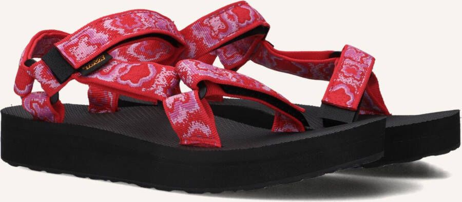 Teva Rode Platte Sandalen W Midform Universal