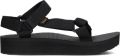 Teva Midform Universal Slippers en Sandalen Dames Zwart Mesh Synthetisch - Zwart