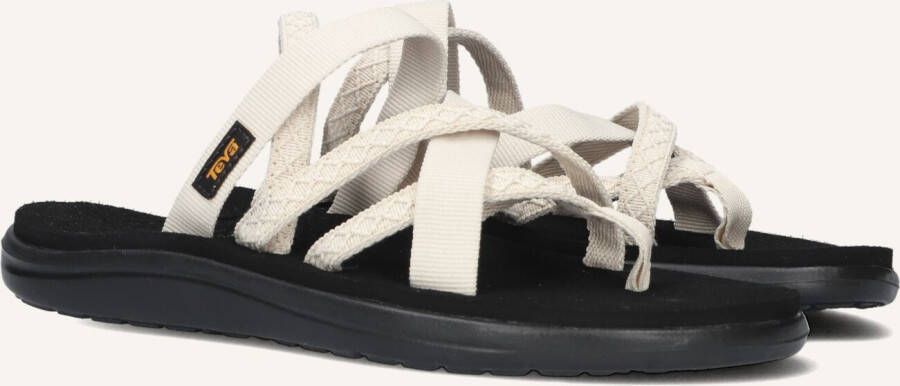 Teva Dames Sandalen met Gekruiste Textielbandjes Black Dames