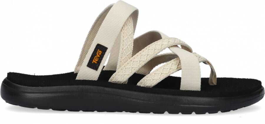 Teva Dames Sandalen met Gekruiste Textielbandjes Black Dames