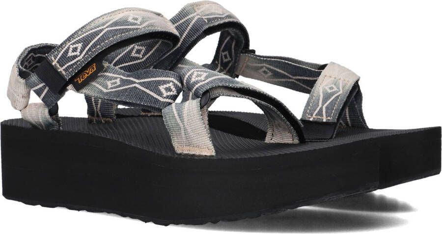 TEVA Zwarte Sandalen Flatform Univeral Sunscape