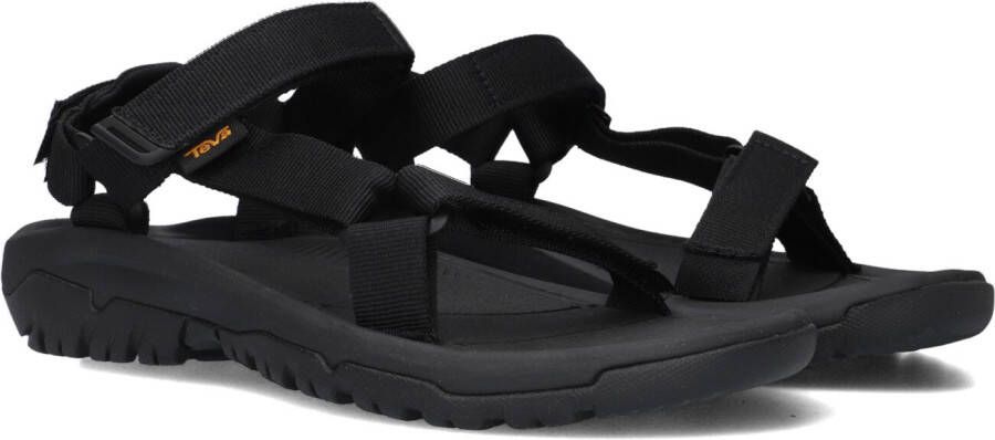 Teva Zwarte platte velcro sandalen voor dames Black Dames