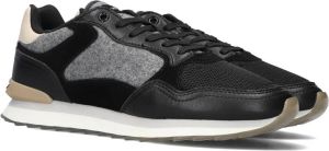 Hoff Zwart-Grijze Suede Sneaker met Uitneembare Binnenzool Zwart Dames
