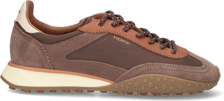 THE HOFF BRAND Lage Sneakers Dames Bridge Mkii Suède Bruin