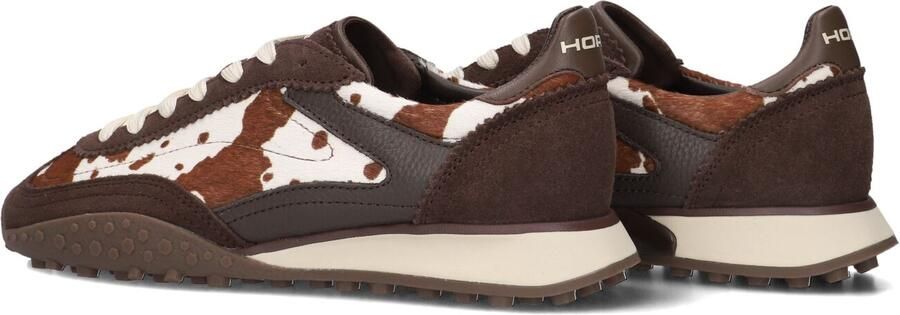 THE HOFF BRAND Lage Sneakers Dames Bridge Mkii Print Suède Bruin - Foto 5