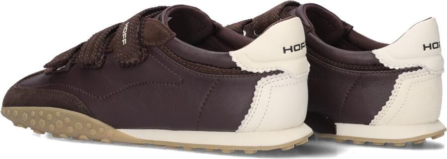 THE HOFF BRAND Lage Sneakers Dames Bridge Velcros Suède Bruin - Foto 3