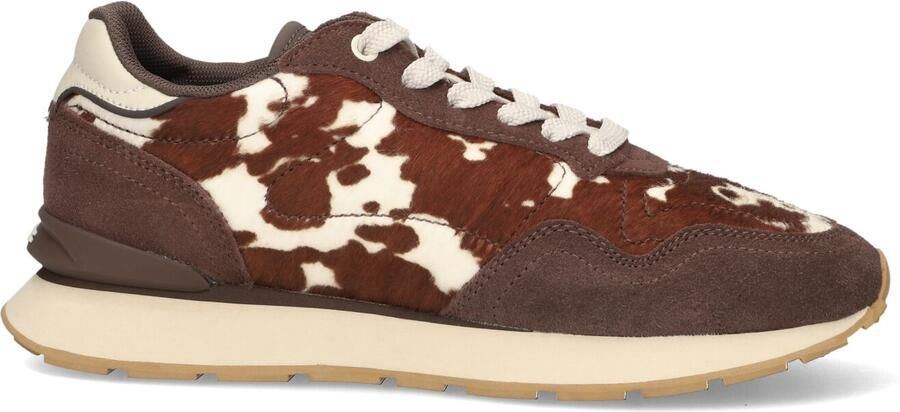 THE HOFF BRAND Lage Sneakers Dames City Print Suède Bruin
