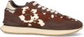 THE HOFF BRAND Lage Sneakers City Print Suède Bruin - Bruin