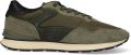 THE HOFF BRAND Lage Sneakers Heren City Retro Suède Khaki - Groen