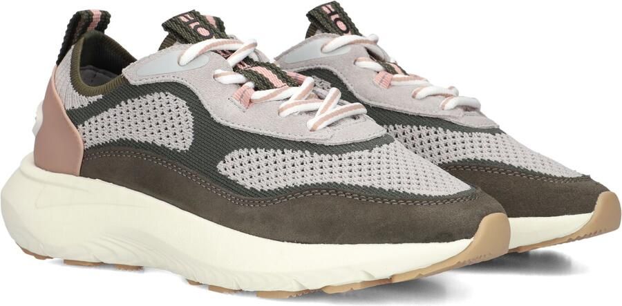 THE HOFF BRAND Lage Sneakers Dames Traveler Maat: 36 Materiaal: Suède Kleur: Groen