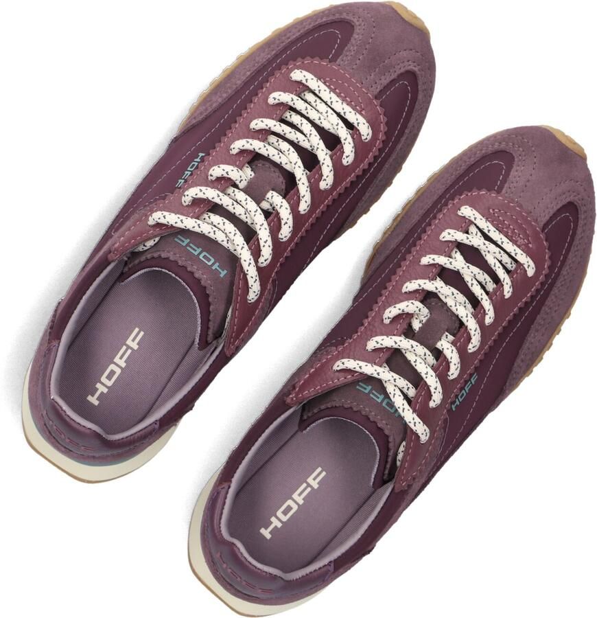 THE HOFF BRAND Lage Sneakers Dames Bridge Mkii Suède Bordeaux - Foto 3