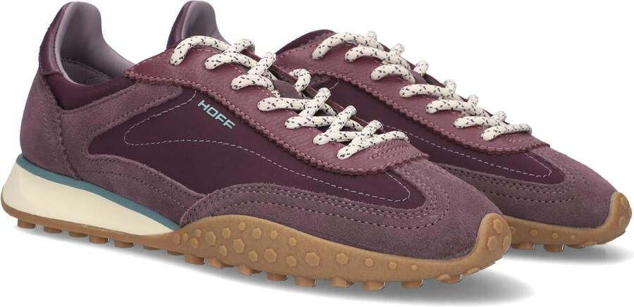 THE HOFF BRAND Lage Sneakers Dames Bridge Mkii Suède Bordeaux