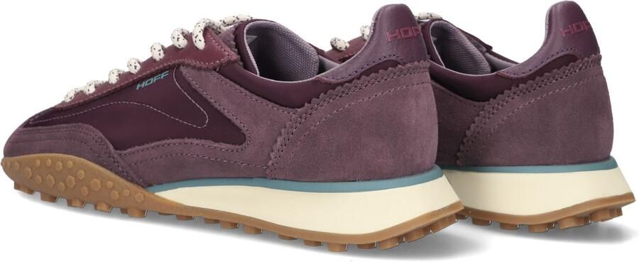 THE HOFF BRAND Lage Sneakers Dames Bridge Mkii Suède Bordeaux - Foto 6