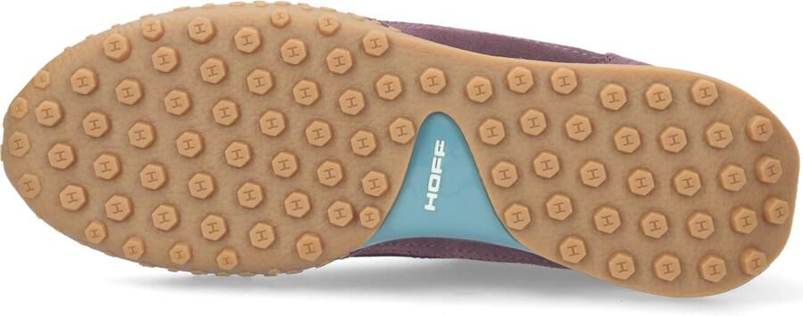 THE HOFF BRAND Lage Sneakers Dames Bridge Mkii Suède Bordeaux - Foto 4