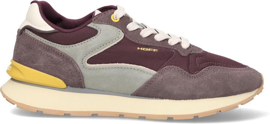 THE HOFF BRAND Lage Sneakers Dames City Croma Suède Bordeaux