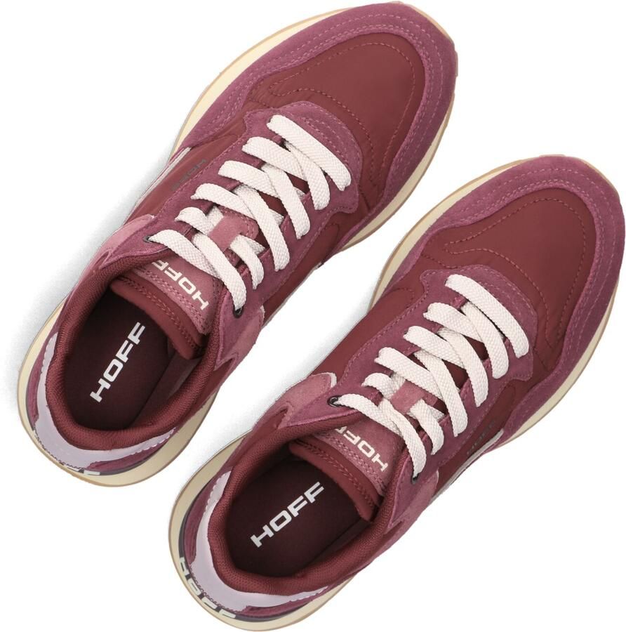 THE HOFF BRAND Lage Sneakers Dames City Textiel Bordeaux - Foto 3