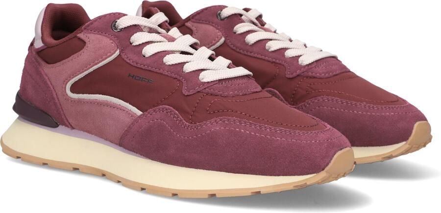 THE HOFF BRAND Lage Sneakers Dames City Textiel Bordeaux