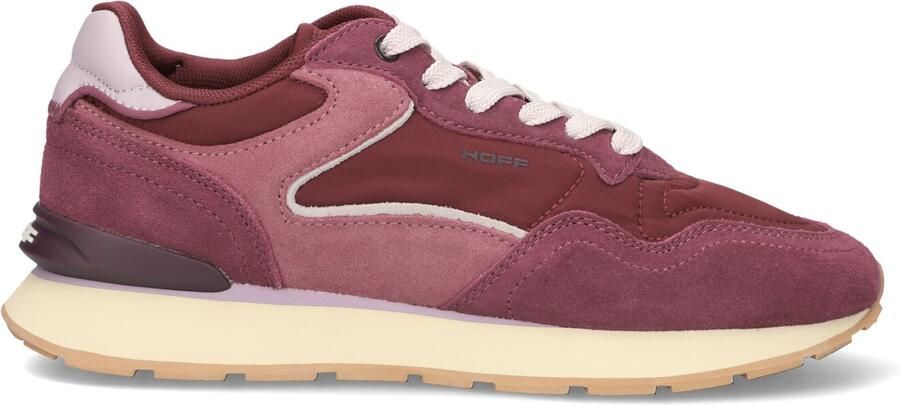 THE HOFF BRAND Lage Sneakers Dames City Textiel Bordeaux