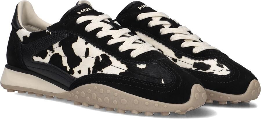 THE HOFF BRAND Lage Sneakers Dames Bridge Mkii Print Suède Zwart