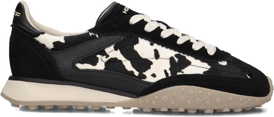 THE HOFF BRAND Lage Sneakers Dames Bridge Mkii Print Suède Zwart