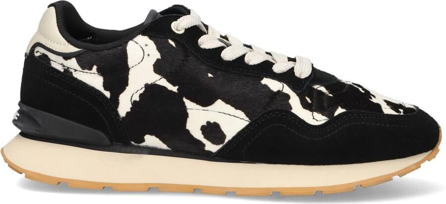 THE HOFF BRAND Lage Sneakers Dames City Print Ponyhair Zwart