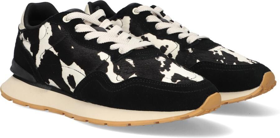 THE HOFF BRAND Lage Sneakers Dames City Print Ponyhair Zwart