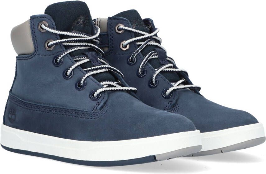 Timberland Blauwe Hoge Sneaker Davis Square 6 Inch Kids