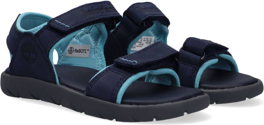 Timberland Blauwe Sandalen Nubble Sandal Lthr 2 Strap