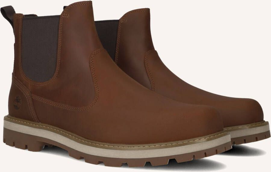 TIMBERLAND Chelsea Boots Heren Britton Road Mid Chelsea Maat: 50 Materiaal: Leer Kleur: Cognac