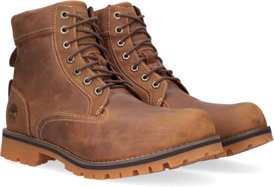 Timberland Rugged WP II 6 in Plain Toe Bo Bruin Leer Veterboots Heren