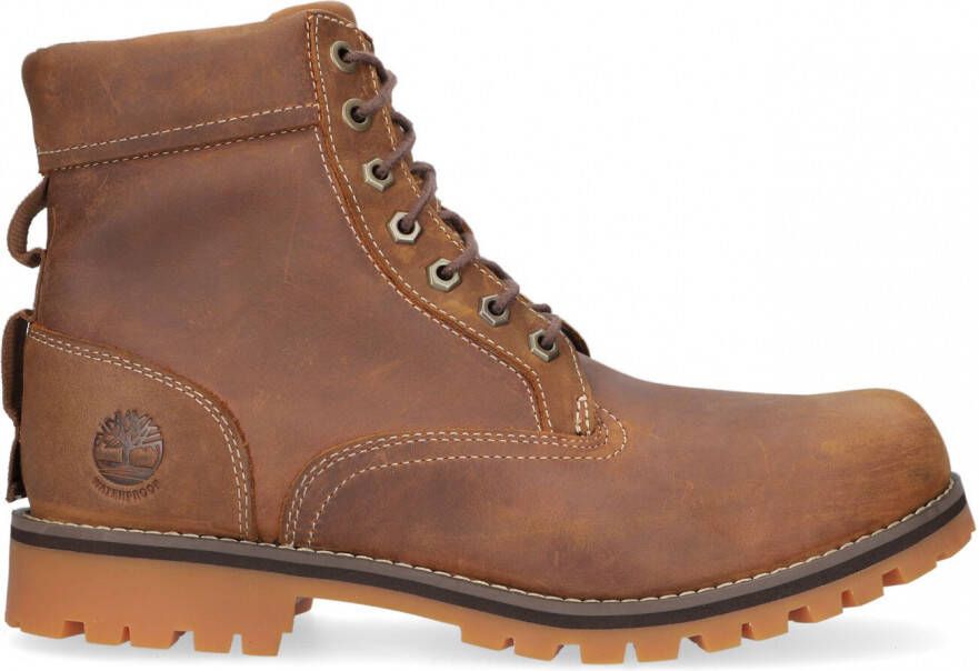 Timberland Rugged WP II 6 in Plain Toe Bo Bruin Leer Veterboots Heren