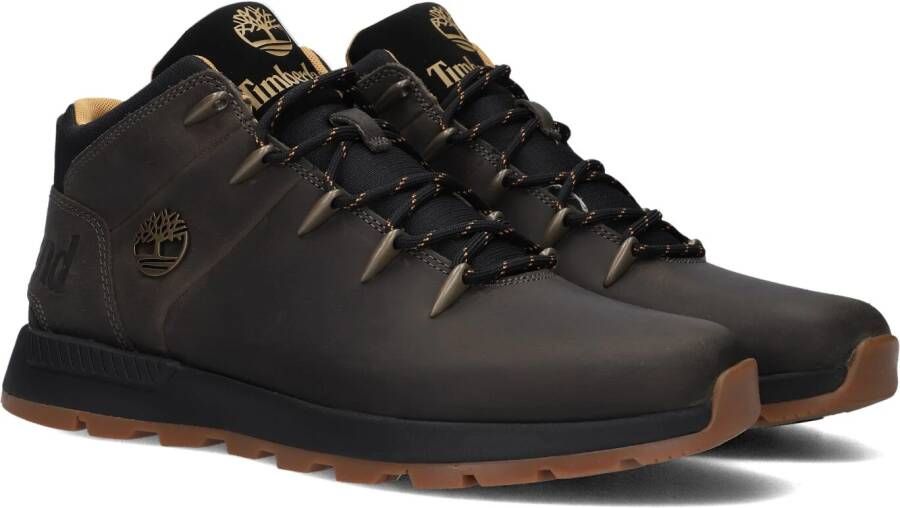 Timberland Grijze Laarzen met Stoffen en Rubberen Voering Grijs Heren