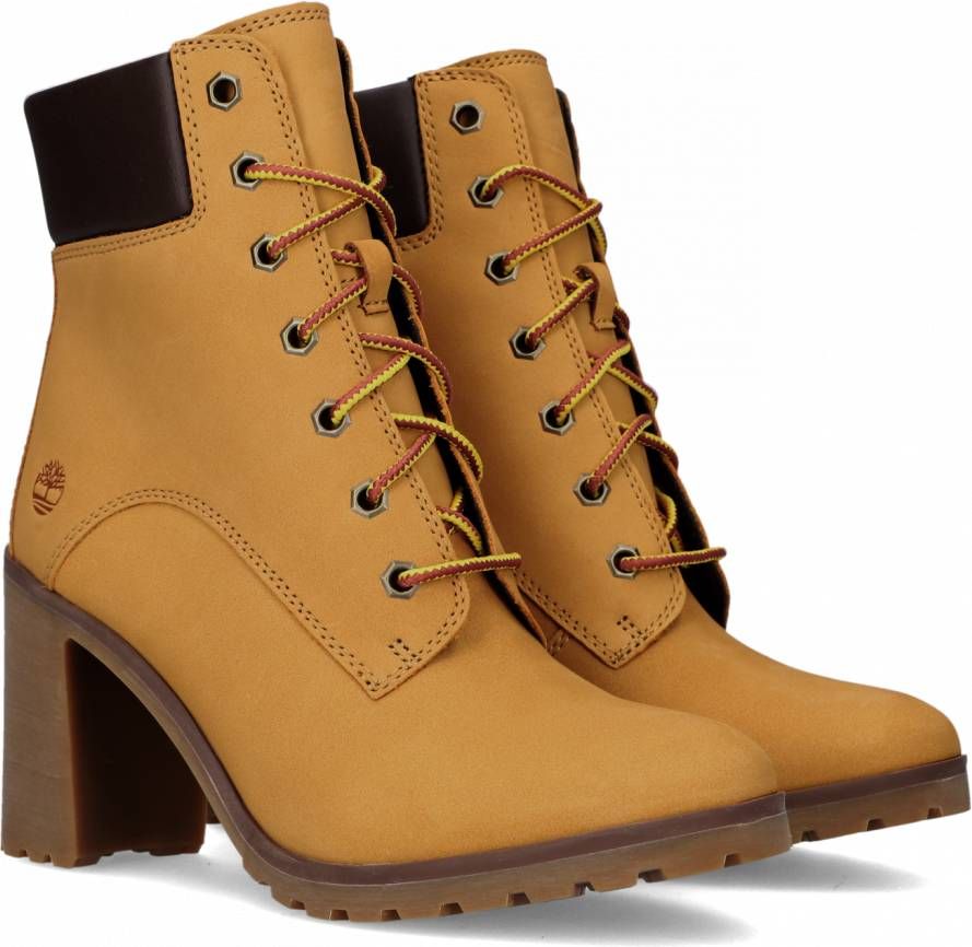 Timberland Allington dames veterboot op hak Geel - Schoenen.nl