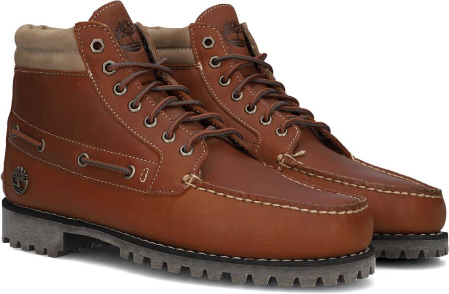 TIMBERLAND Veterboots Heren Authentic Mid Lace Up Boot M Maat: 44 Materiaal: Nubuck Kleur: Cognac
