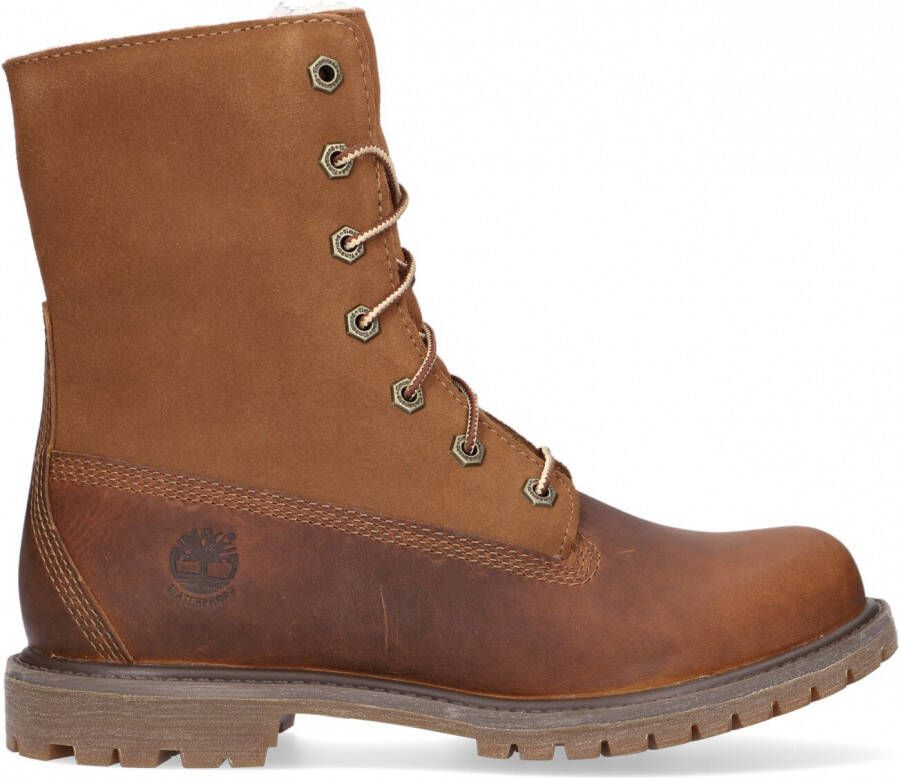 TIMBERLAND Cognac Veterboots Authentics Teddy Fleece