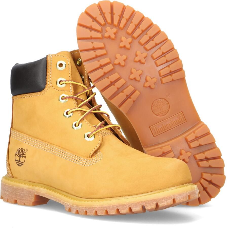 TIMBERLAND Veterboots Dames 6in Premium Maat: 39 Materiaal: Nubuck Kleur: Camel