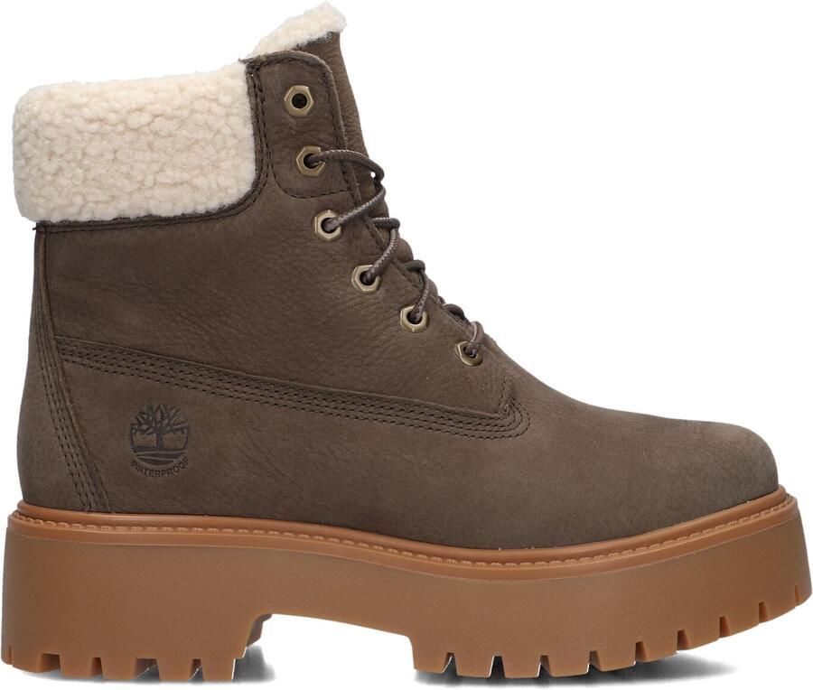 TIMBERLAND Bruine Boots Stone Street Mid Warm Lined Waterproof - Foto 2