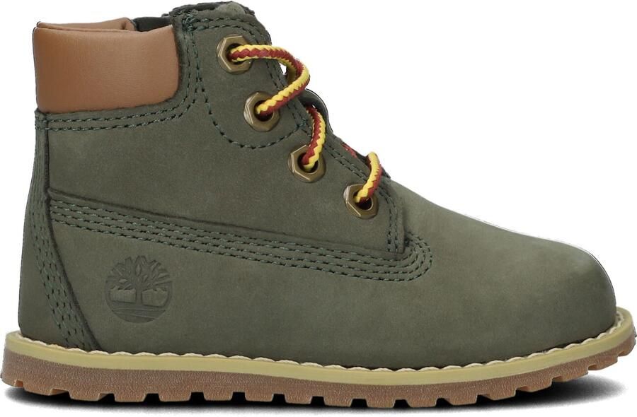 Timberland Pokey Pine 6in Boot Kids Veterboots Laarzen Met Veters Groen - Foto 2