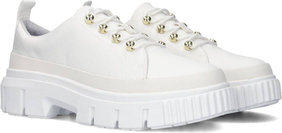 Timberland Witte Veterschoenen Greyfield Fabric Ox