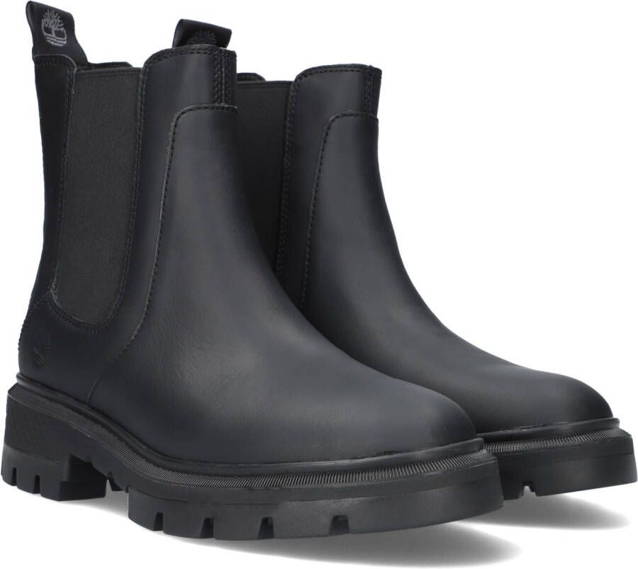 Timberland Dames Enkellaars met Dubbele Elastische Inzet Black Dames