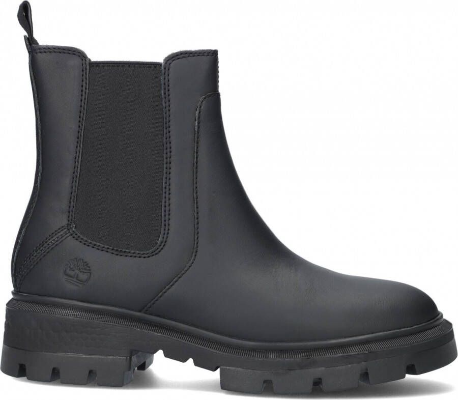 Timberland Dames Enkellaars met Dubbele Elastische Inzet Black Dames