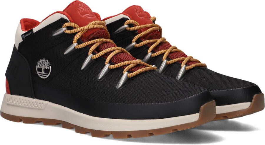 Timberland Zwarte Laarzen met Stoffen Voering en Rubberen Zool Black Heren