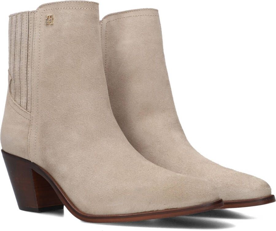 TOMMY HILFIGER Beige Enkellaarsjes Western Mid Heel S
