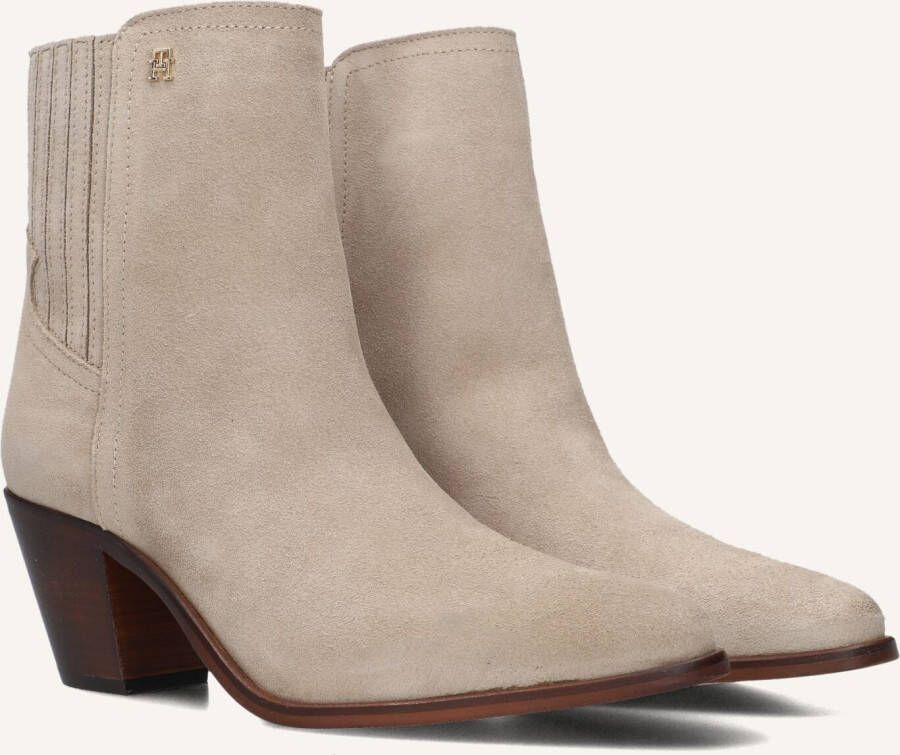 TOMMY HILFIGER Beige Enkellaarsjes Western Mid Heel S