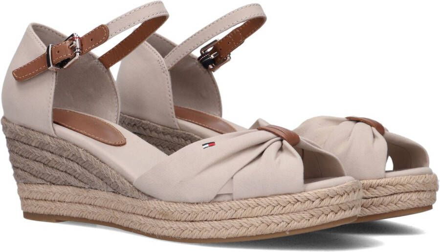 TOMMY HILFIGER Beige Espadrilles Basic Open Toe Mid Wedge