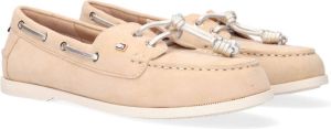Tommy Hilfiger Beige Instappers Essential Boat Shoe Wmns